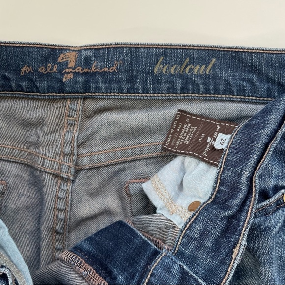 7 for all Mankind Women's Low to Mid Rise Bootcut Jeans Made in the USA Size 29 - Picture 5 of 10